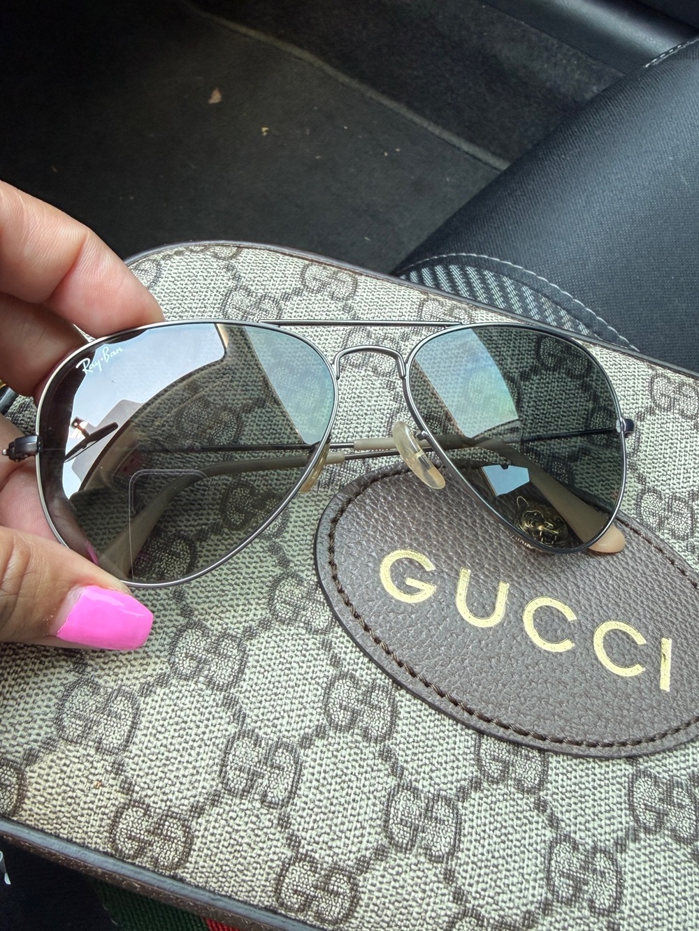 Ray-Ban Aviator Sunglasses with case